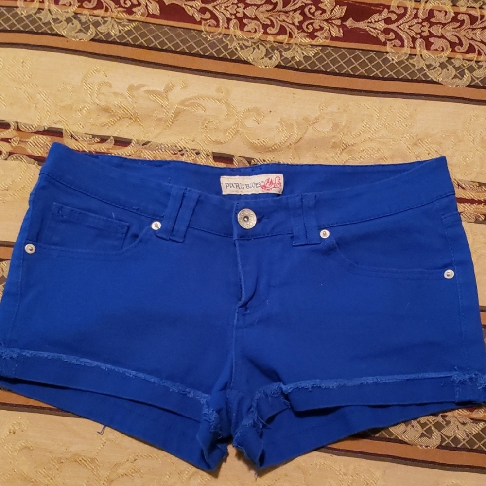 Women's Blue Short Shorts